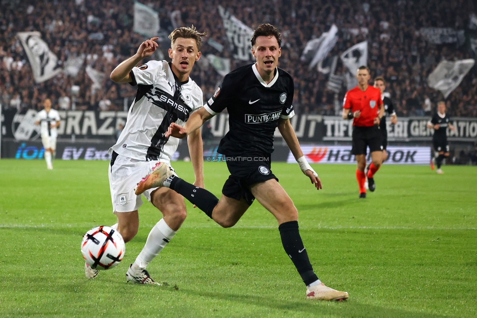 Sturm Graz - Stade Rennes
UEFA Europa League Gruppenphase 1. Spieltag, SK Sturm Graz - Stade Rennes Football Club, Stadion Graz-Liebenau Graz, 16.09.2026. Foto zeigt Belmin Beganovic (Sturm)
