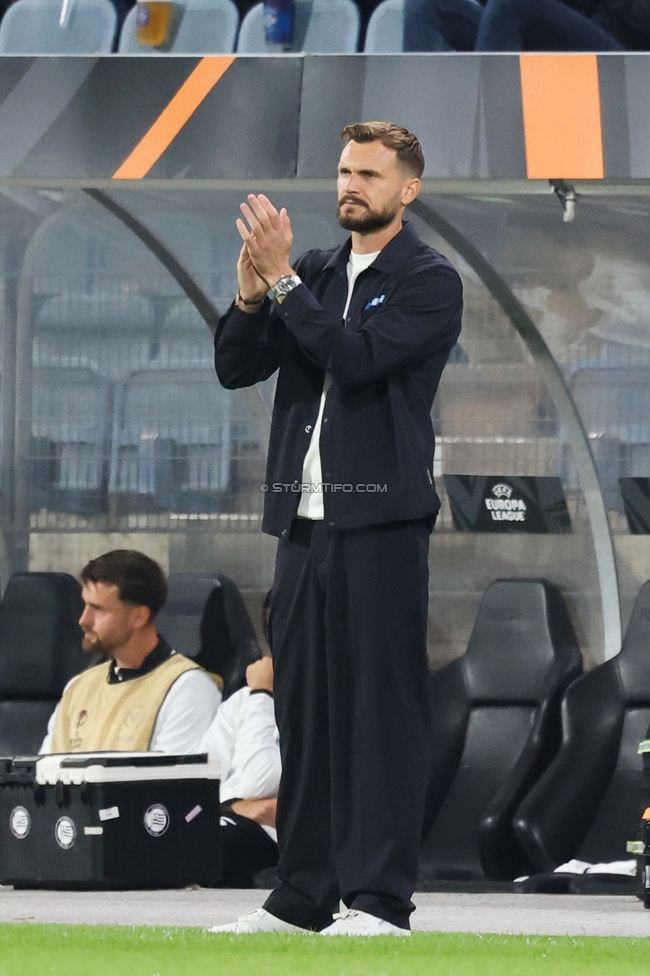 Sturm Graz - Stade Rennes
UEFA Europa League Gruppenphase 1. Spieltag, SK Sturm Graz - Stade Rennes Football Club, Stadion Graz-Liebenau Graz, 16.09.2026. Foto zeigt Fabio Ingolitsch (Cheftrainer Sturm)
