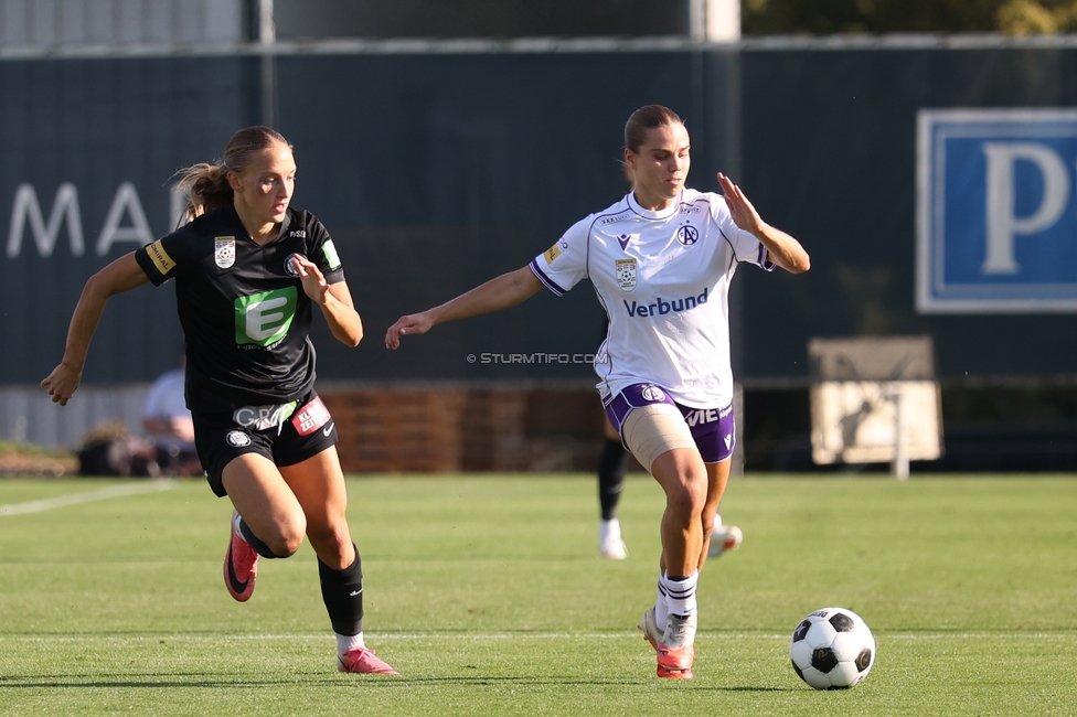 Sturm Frauen - Austria
OEFB Frauen Bundesliga, 8. Runde, SK Sturm Graz Frauen - FK Austria Wien, Trainingszentrum Messendorf, 27.09.2026. Foto zeigt Brigitta Pulins (Sturm Frauen)

