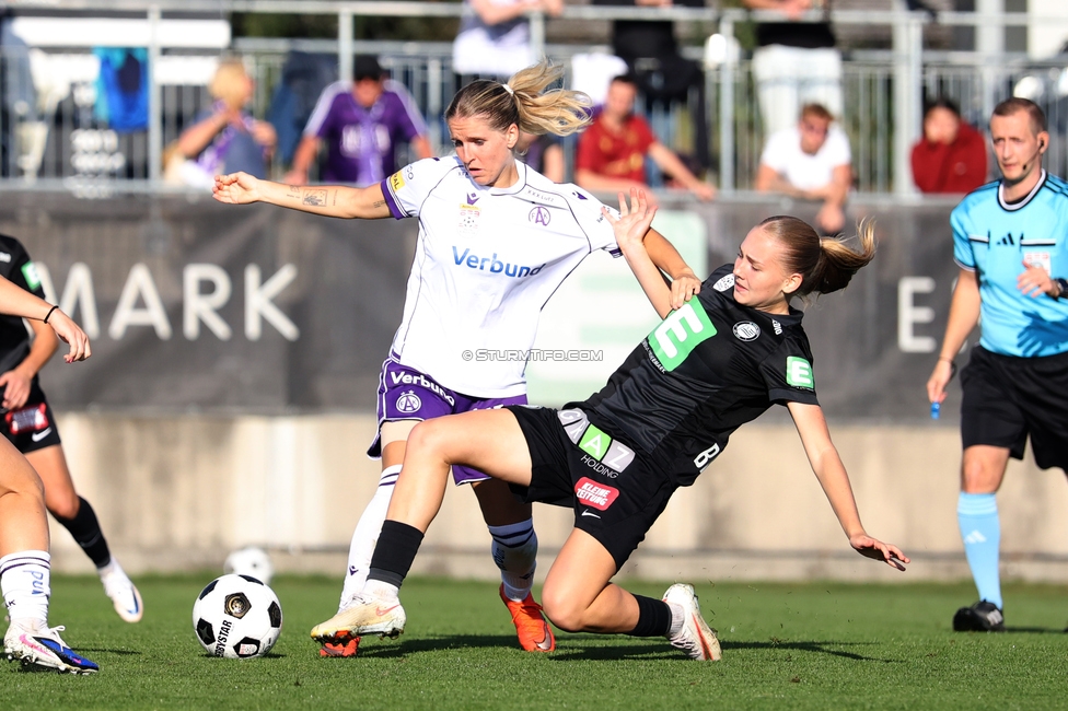 Sturm Frauen - Austria
OEFB Frauen Bundesliga, 8. Runde, SK Sturm Graz Frauen - FK Austria Wien, Trainingszentrum Messendorf, 27.09.2026. Foto zeigt Lena Breznik (Sturm Frauen)
