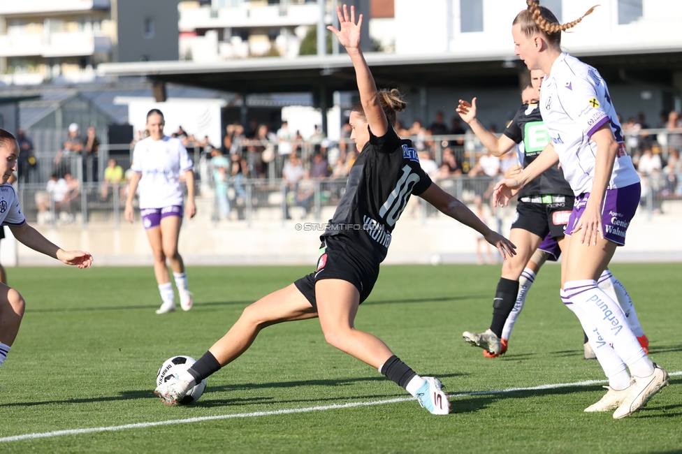 Sturm Frauen - Austria
OEFB Frauen Bundesliga, 8. Runde, SK Sturm Graz Frauen - FK Austria Wien, Trainingszentrum Messendorf, 27.09.2026. Foto zeigt Laura Krumboeck (Sturm Frauen)
