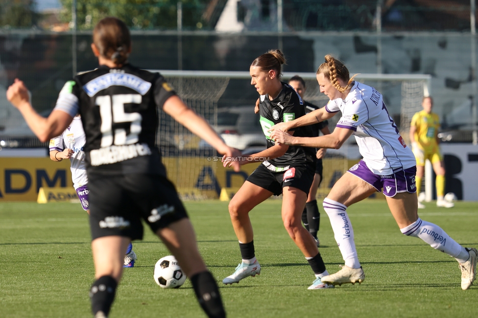 Sturm Frauen - Austria
OEFB Frauen Bundesliga, 8. Runde, SK Sturm Graz Frauen - FK Austria Wien, Trainingszentrum Messendorf, 27.09.2026. Foto zeigt Laura Krumboeck (Sturm Frauen)

