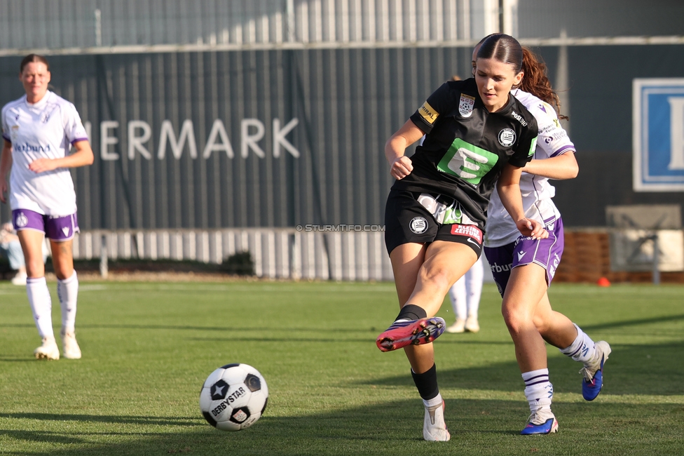 Sturm Frauen - Austria
OEFB Frauen Bundesliga, 8. Runde, SK Sturm Graz Frauen - FK Austria Wien, Trainingszentrum Messendorf, 27.09.2026. Foto zeigt Marie Spiess (Sturm Frauen)
