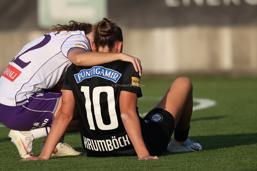 Sturm Frauen - Austria
OEFB Frauen Bundesliga, 8. Runde, SK Sturm Graz Frauen - FK Austria Wien, Trainingszentrum Messendorf, 27.09.2026. Foto zeigt Laura Krumboeck (Sturm Frauen)
