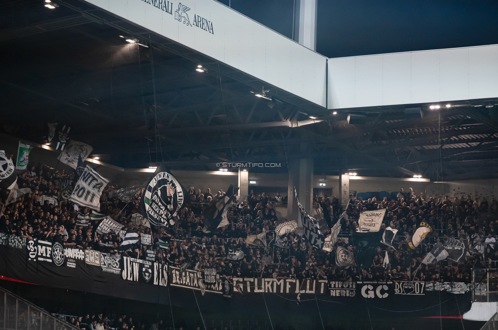 Austria Wien - Sturm Graz
Oesterreichische Fussball Bundesliga, 8. Runde, FK Austria Wien - SK Sturm Graz, Franz Horr Stadion Wien, 10.10.2026.

Foto zeigt Fans von Sturm
