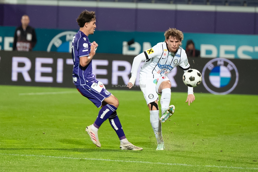 Austria Wien - Sturm Graz
Oesterreichische Fussball Bundesliga, 8. Runde, FK Austria Wien - SK Sturm Graz, Franz Horr Stadion Wien, 10.10.2026.

Foto zeigt Luis Balbo (Sturm)
