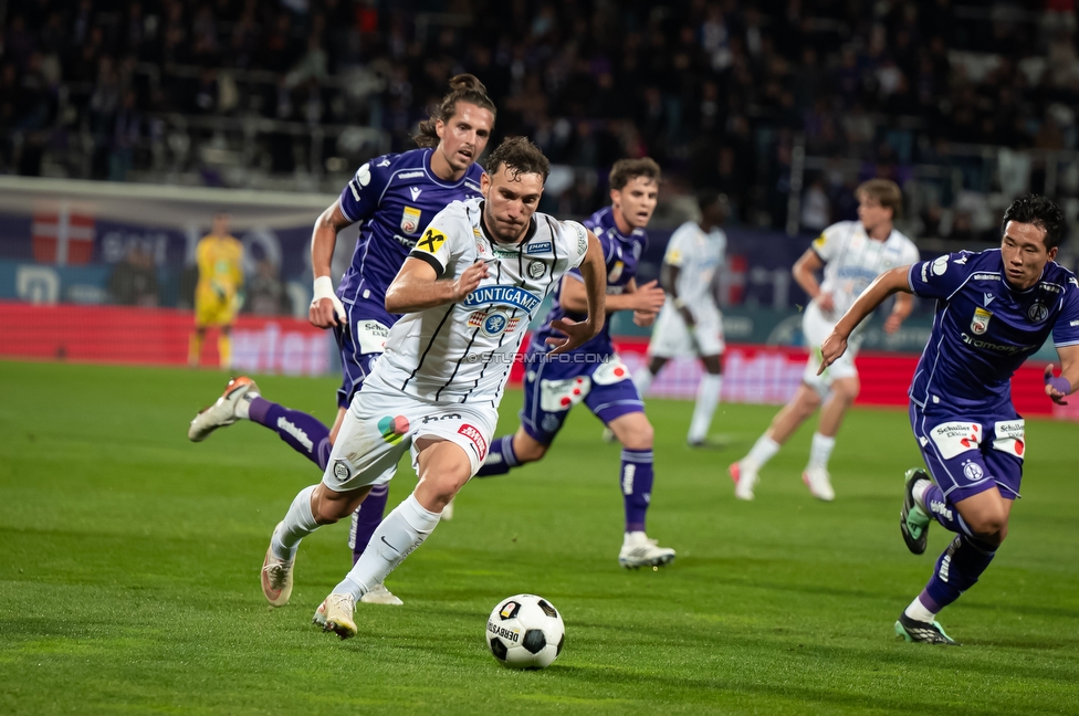 Austria Wien - Sturm Graz
Oesterreichische Fussball Bundesliga, 8. Runde, FK Austria Wien - SK Sturm Graz, Franz Horr Stadion Wien, 10.10.2026.

Foto zeigt Luis Balbo (Sturm)
