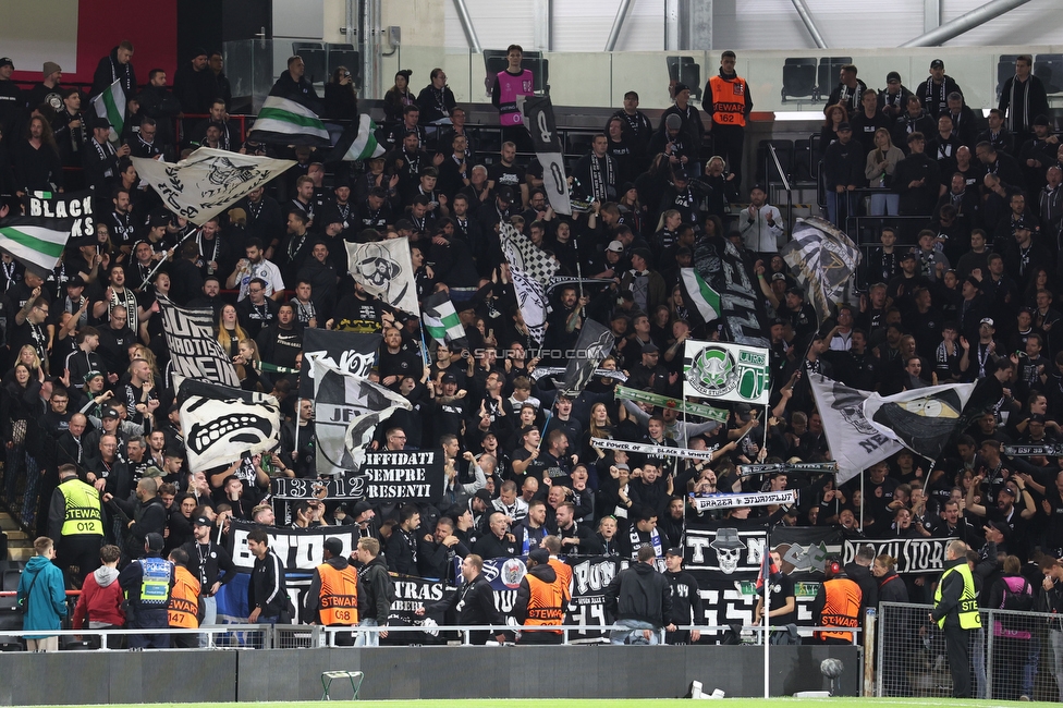 Bournemouth - Sturm Graz
UEFA Europa League Gruppenphase 2. Spieltag, AFC Bournemouth - SK Sturm Graz, Bournemouth Stadium, 15.10.2026. 

Foto zeigt Fans von Sturm
