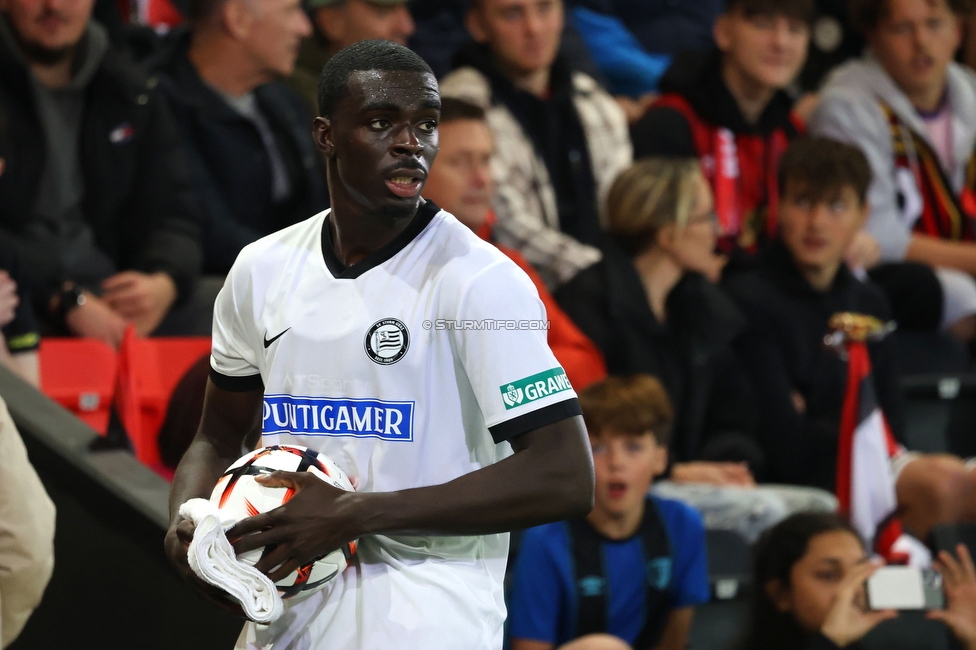Bournemouth - Sturm Graz
UEFA Europa League Gruppenphase 2. Spieltag, AFC Bournemouth - SK Sturm Graz, Bournemouth Stadium, 15.10.2026. 

Foto zeigt Joshua Quarshie (Sturm)
