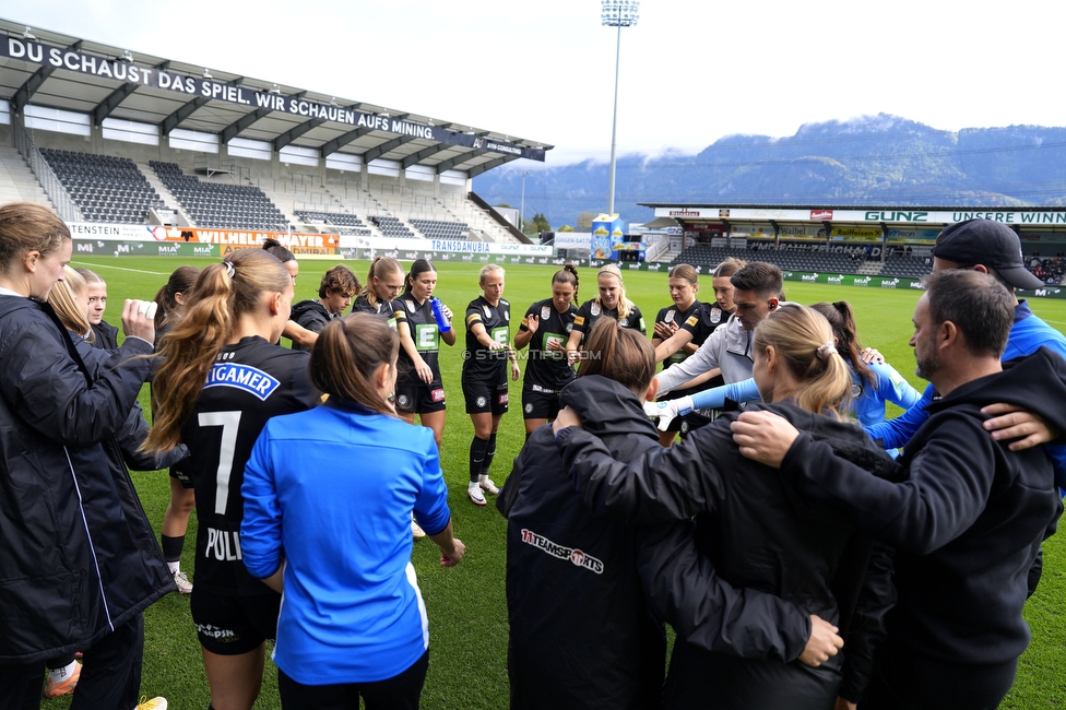 Altach - Sturm Frauen
OEFB Frauen Bundesliga, 10. Runde, SC Rheindort Altach Frauen - SK Sturm Graz Frauen, Stadion Schnabelholz Altach, 18.10.2026

Foto zeigt die Mannschaft der Sturm Frauen
