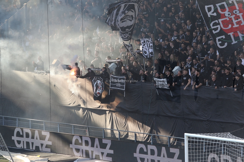 Sturm Graz - GAK
Oesterreichische Fussball Bundesliga, 9. Runde, SK Sturm Graz - Grazer AK, Stadion Graz-Liebenau, 18.10.2026. Foto zeigt Fans von Sturm
