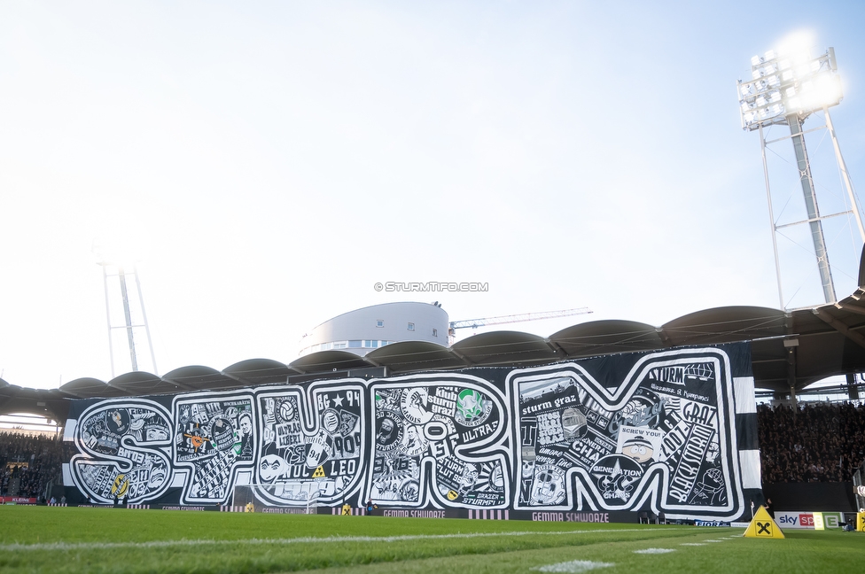 Sturm Graz - GAK
Oesterreichische Fussball Bundesliga, 9. Runde, SK Sturm Graz - Grazer AK, Stadion Graz-Liebenau, 18.10.2026. Foto zeigt Fans von Sturm mit einer Choreografie
