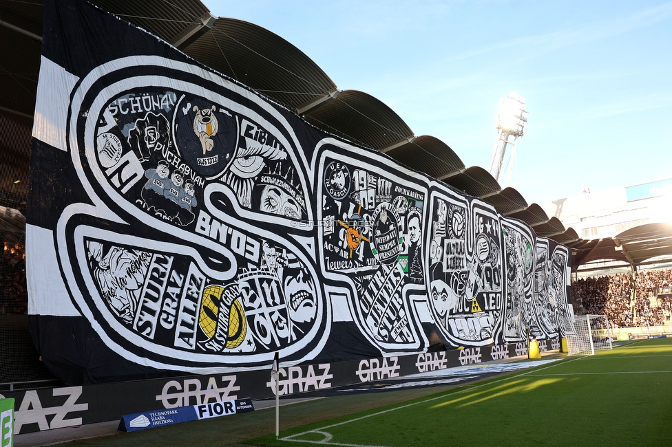 Sturm Graz - GAK
Oesterreichische Fussball Bundesliga, 9. Runde, SK Sturm Graz - Grazer AK, Stadion Graz-Liebenau, 18.10.2026. Foto zeigt Fans von Sturm mit einer Choreografie
