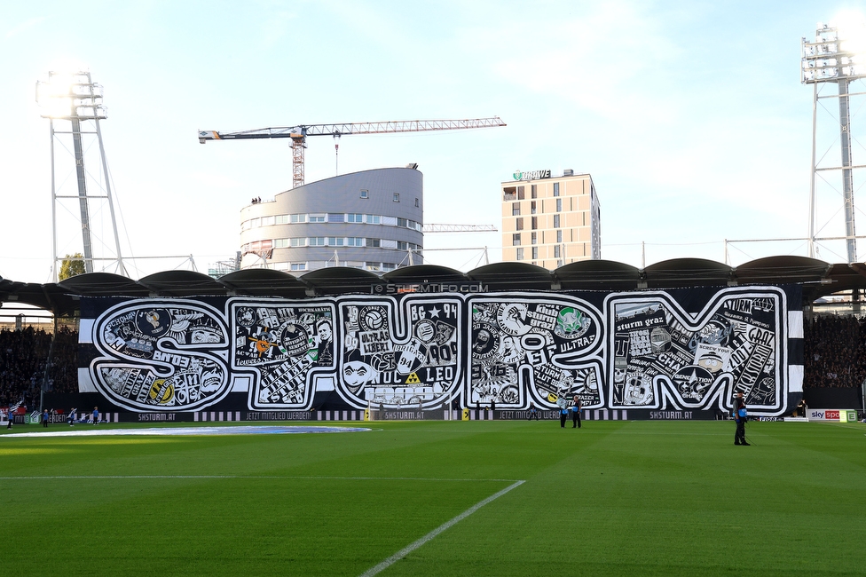 Sturm Graz - GAK
Oesterreichische Fussball Bundesliga, 9. Runde, SK Sturm Graz - Grazer AK, Stadion Graz-Liebenau, 18.10.2026. Foto zeigt Fans von Sturm mit einer Choreografie
