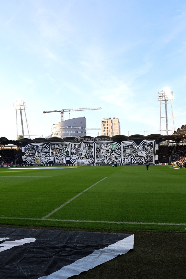 Sturm Graz - GAK
Oesterreichische Fussball Bundesliga, 9. Runde, SK Sturm Graz - Grazer AK, Stadion Graz-Liebenau, 18.10.2026. Foto zeigt Fans von Sturm mit einer Choreografie
