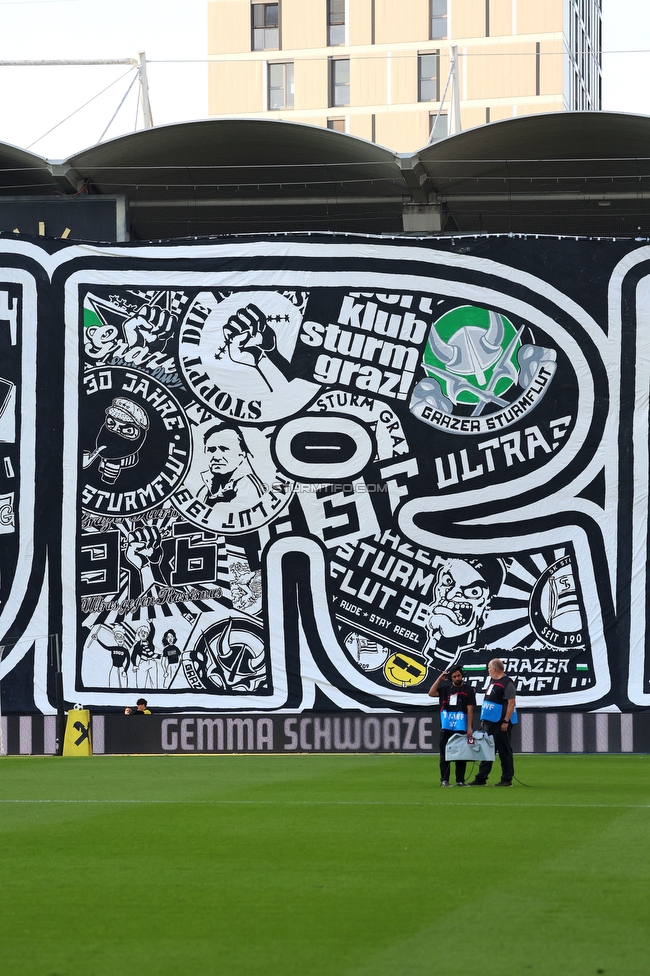 Sturm Graz - GAK
Oesterreichische Fussball Bundesliga, 9. Runde, SK Sturm Graz - Grazer AK, Stadion Graz-Liebenau, 18.10.2026. Foto zeigt Fans von Sturm mit einer Choreografie
