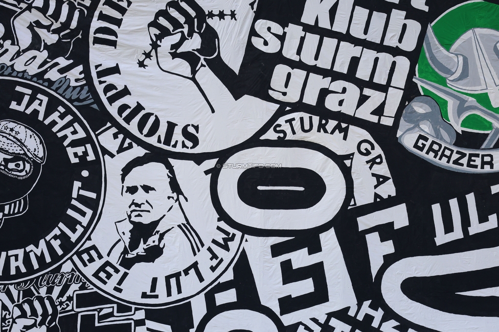 Sturm Graz - GAK
Oesterreichische Fussball Bundesliga, 9. Runde, SK Sturm Graz - Grazer AK, Stadion Graz-Liebenau, 18.10.2026. Foto zeigt Fans von Sturm mit einer Choreografie
