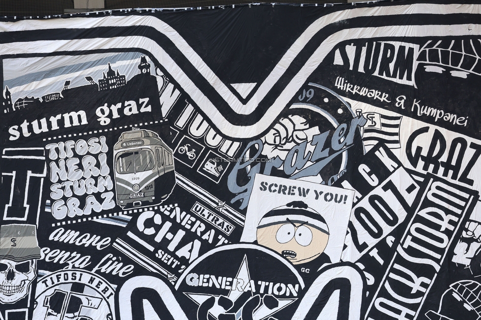 Sturm Graz - GAK
Oesterreichische Fussball Bundesliga, 9. Runde, SK Sturm Graz - Grazer AK, Stadion Graz-Liebenau, 18.10.2026. Foto zeigt Fans von Sturm mit einer Choreografie
