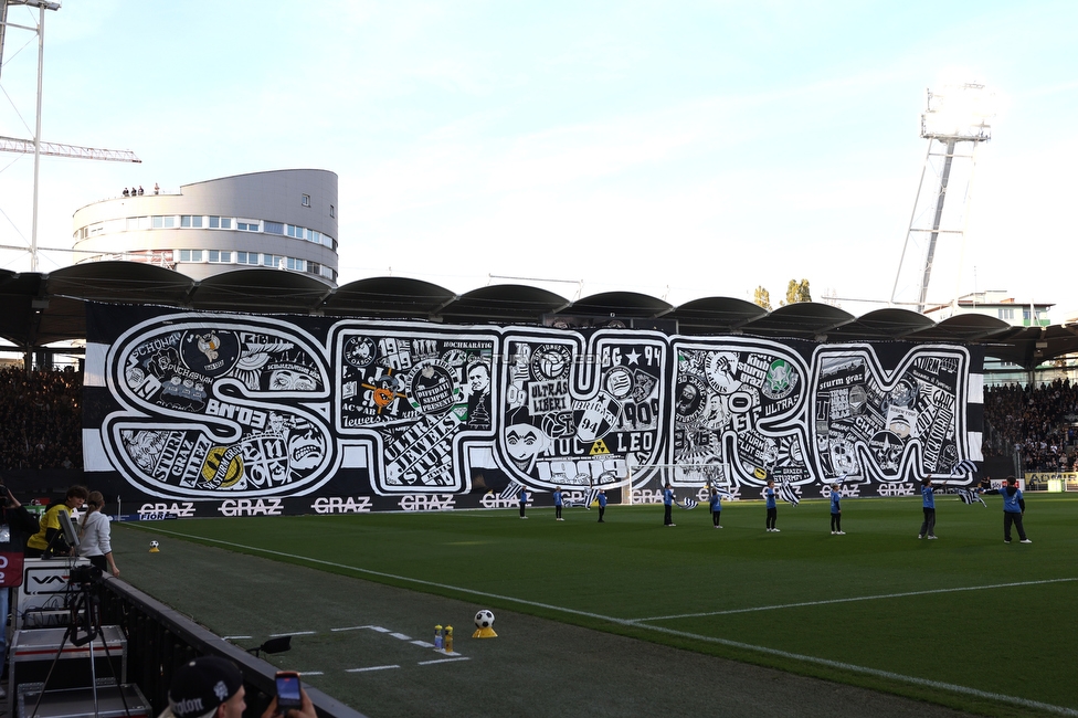 Sturm Graz - GAK
Oesterreichische Fussball Bundesliga, 9. Runde, SK Sturm Graz - Grazer AK, Stadion Graz-Liebenau, 18.10.2026. 

Foto zeigt Fans von Sturm mit einer Choreografie
