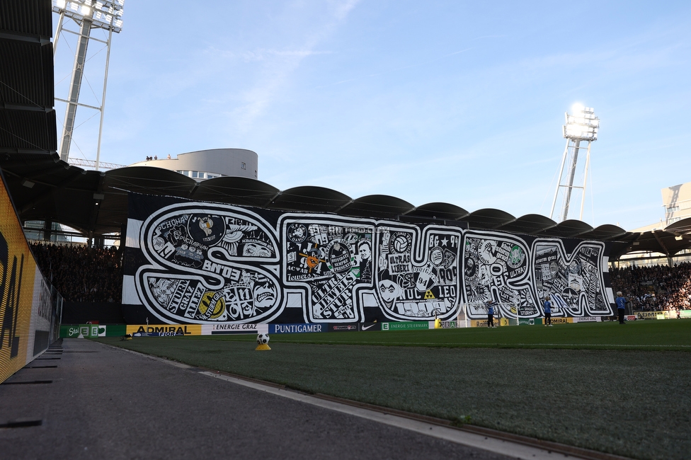 Sturm Graz - GAK
Oesterreichische Fussball Bundesliga, 9. Runde, SK Sturm Graz - Grazer AK, Stadion Graz-Liebenau, 18.10.2026. 

Foto zeigt Fans von Sturm mit einer Choreografie
