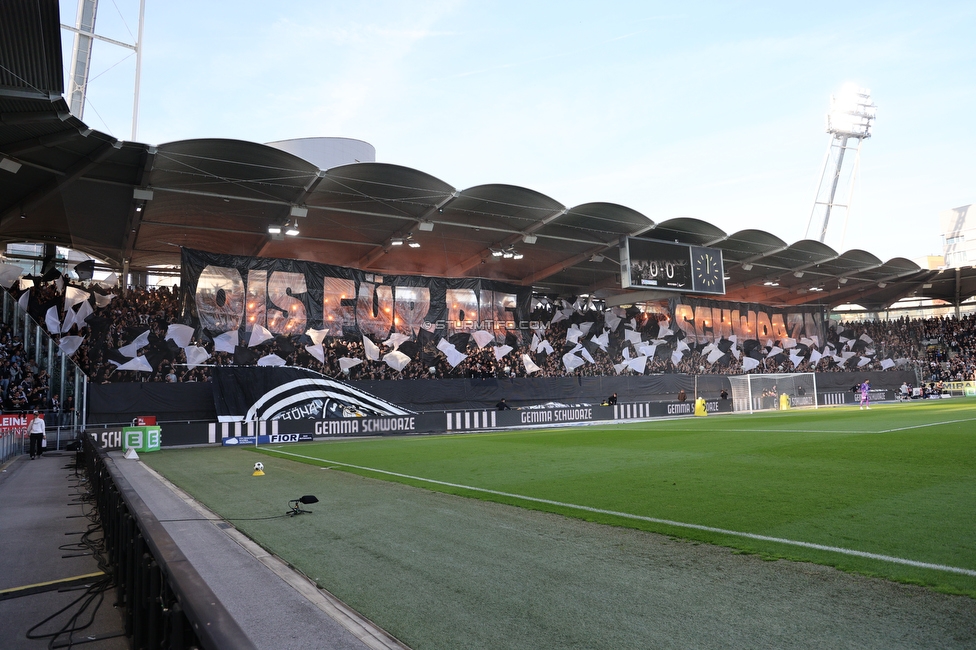 Sturm Graz - GAK
Oesterreichische Fussball Bundesliga, 9. Runde, SK Sturm Graz - Grazer AK, Stadion Graz-Liebenau, 18.10.2026. Foto zeigt Fans von Sturm mit einer Choreografie
