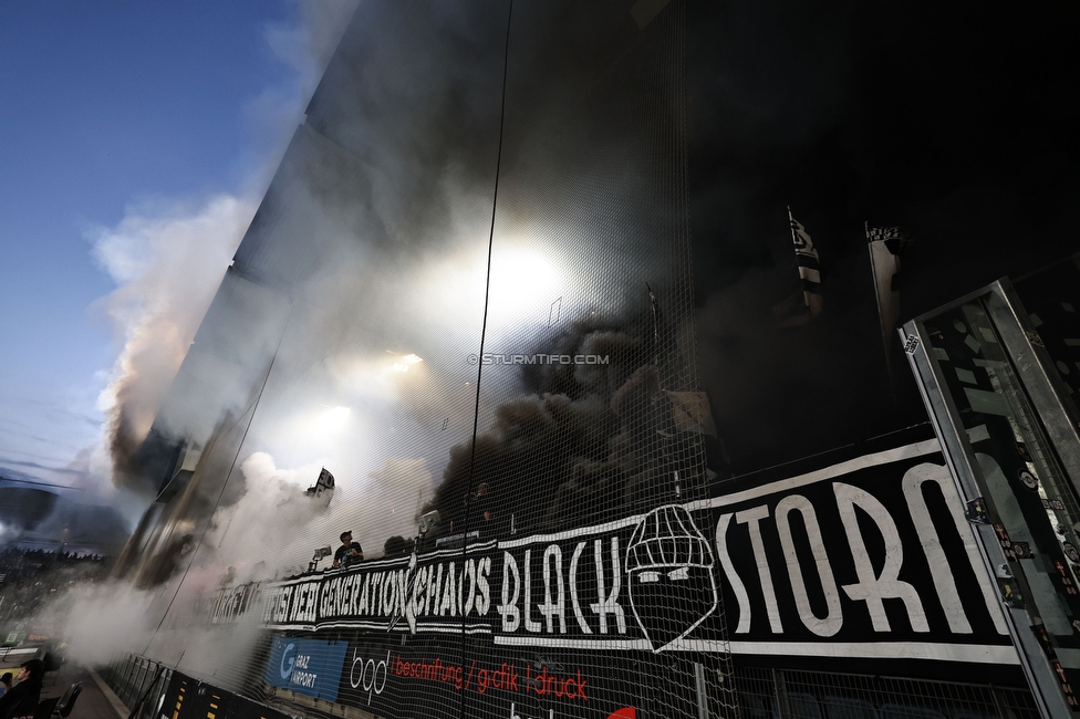 Sturm Graz - GAK
Oesterreichische Fussball Bundesliga, 9. Runde, SK Sturm Graz - Grazer AK, Stadion Graz-Liebenau, 18.10.2026. Foto zeigt Fans von Sturm mit einer Choreografie
