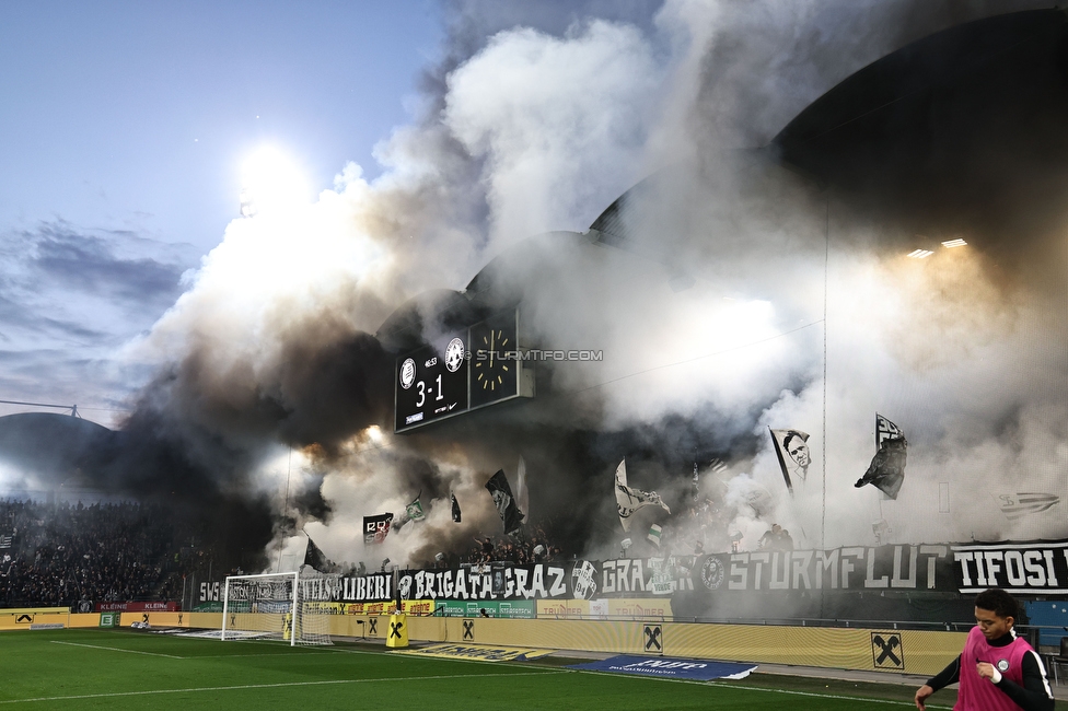 Sturm Graz - GAK
Oesterreichische Fussball Bundesliga, 9. Runde, SK Sturm Graz - Grazer AK, Stadion Graz-Liebenau, 18.10.2026. Foto zeigt Fans von Sturm mit einer Choreografie

