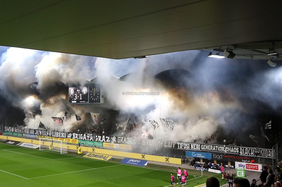 Sturm Graz - GAK
Oesterreichische Fussball Bundesliga, 9. Runde, SK Sturm Graz - Grazer AK, Stadion Graz-Liebenau, 18.10.2026. Foto zeigt Fans von Sturm
