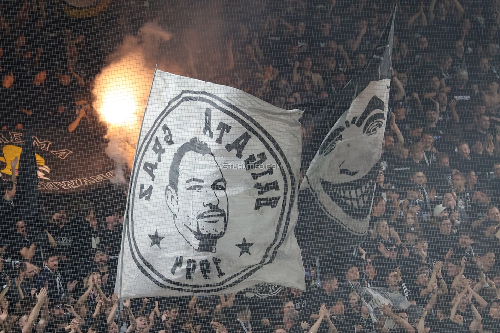 Sturm Graz - GAK
Oesterreichische Fussball Bundesliga, 9. Runde, SK Sturm Graz - Grazer AK, Stadion Graz-Liebenau, 18.10.2026. Foto zeigt Fans von Sturm
