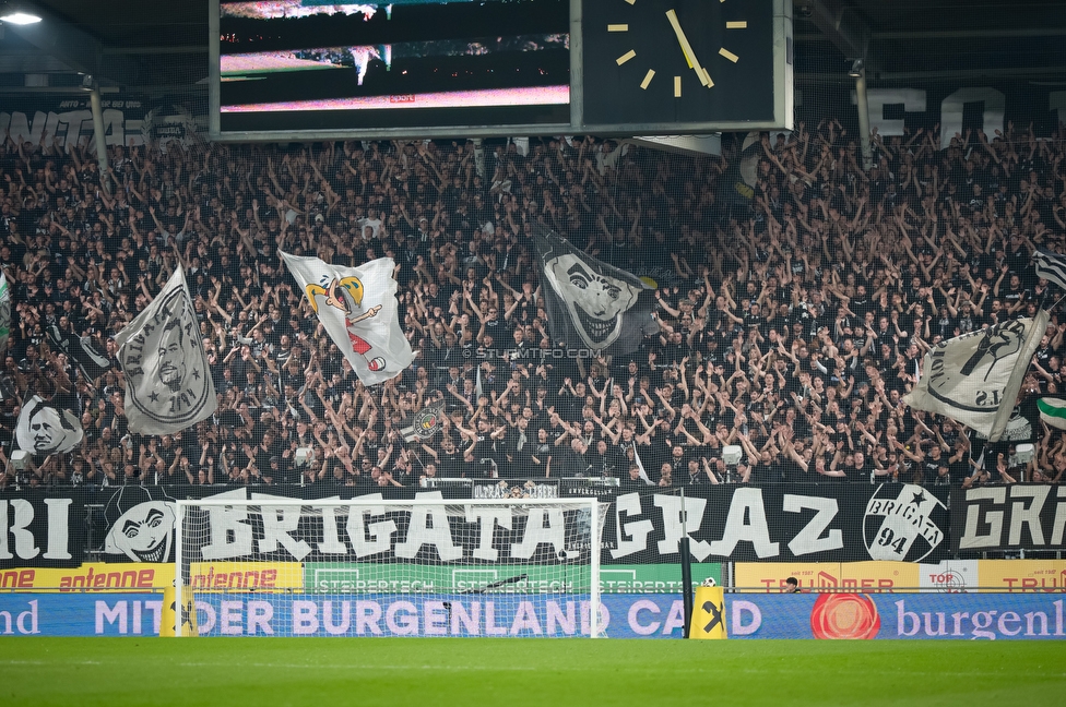 Sturm Graz - GAK
Oesterreichische Fussball Bundesliga, 9. Runde, SK Sturm Graz - Grazer AK, Stadion Graz-Liebenau, 18.10.2026. Foto zeigt Fans von Sturm mit einer Choreografie
