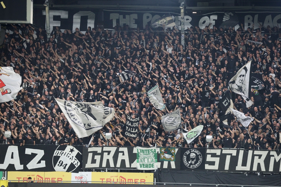 Sturm Graz - GAK
Oesterreichische Fussball Bundesliga, 9. Runde, SK Sturm Graz - Grazer AK, Stadion Graz-Liebenau, 18.10.2026. Foto zeigt Fans von Sturm
