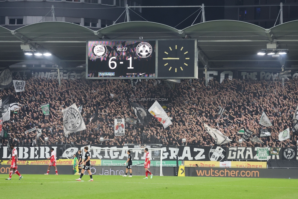Sturm Graz - GAK
Oesterreichische Fussball Bundesliga, 9. Runde, SK Sturm Graz - Grazer AK, Stadion Graz-Liebenau, 18.10.2026. Foto zeigt Fans von Sturm
