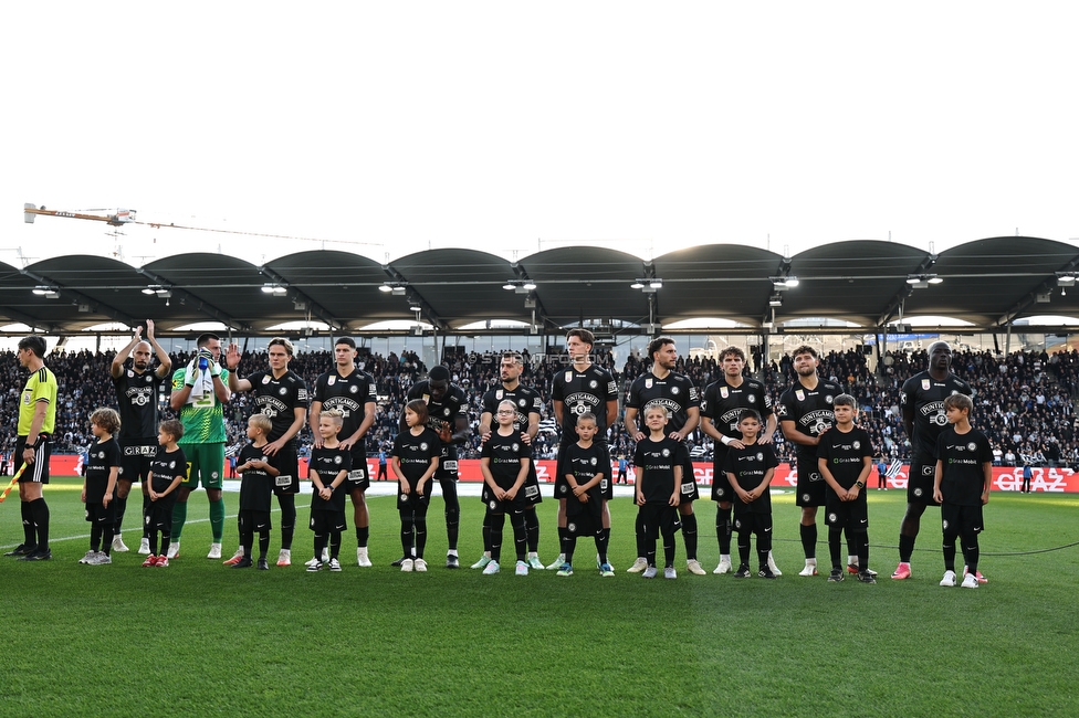 Sturm Graz - GAK
Oesterreichische Fussball Bundesliga, 9. Runde, SK Sturm Graz - Grazer AK, Stadion Graz-Liebenau, 18.10.2026. 

Foto zeigt die Mannschaft von Sturm
