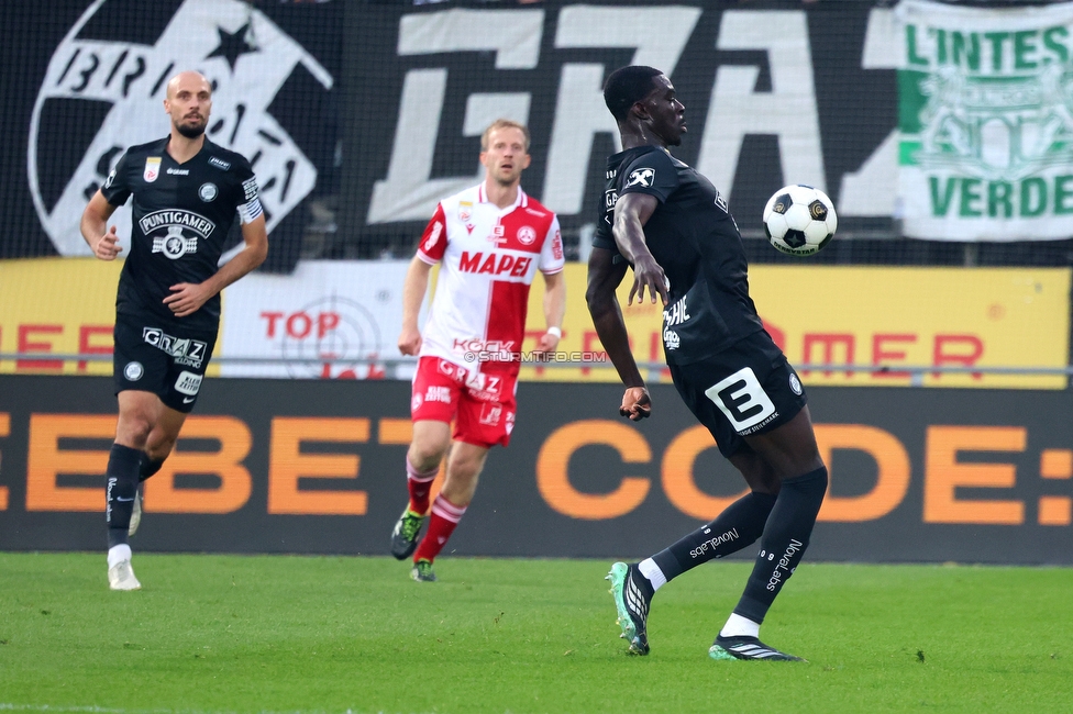 Sturm Graz - GAK
Oesterreichische Fussball Bundesliga, 9. Runde, SK Sturm Graz - Grazer AK, Stadion Graz-Liebenau, 18.10.2026. 

Foto zeigt Joshua Quarshie (Sturm)
