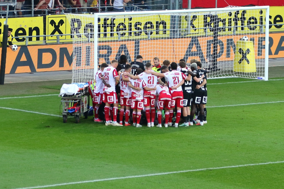 Sturm Graz - GAK
Oesterreichische Fussball Bundesliga, 9. Runde, SK Sturm Graz - Grazer AK, Stadion Graz-Liebenau, 18.10.2026. Foto zeigt die Mannschaft von Sturm und Daniil Khyudyakov (Sturm)
