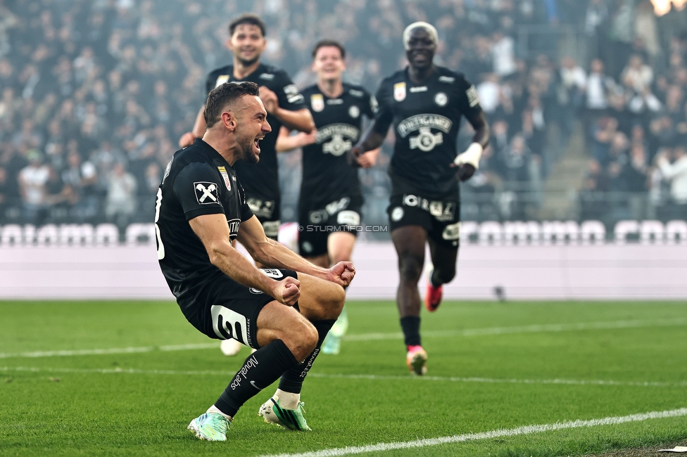 Sturm Graz - GAK
Oesterreichische Fussball Bundesliga, 9. Runde, SK Sturm Graz - Grazer AK, Stadion Graz-Liebenau, 18.10.2026. Foto zeigt Juergen Heil (Sturm)
