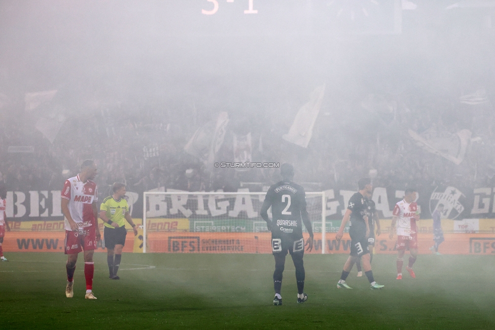 Sturm Graz - GAK
Oesterreichische Fussball Bundesliga, 9. Runde, SK Sturm Graz - Grazer AK, Stadion Graz-Liebenau, 18.10.2026. Foto zeigt Joshua Quarshie (Sturm)
