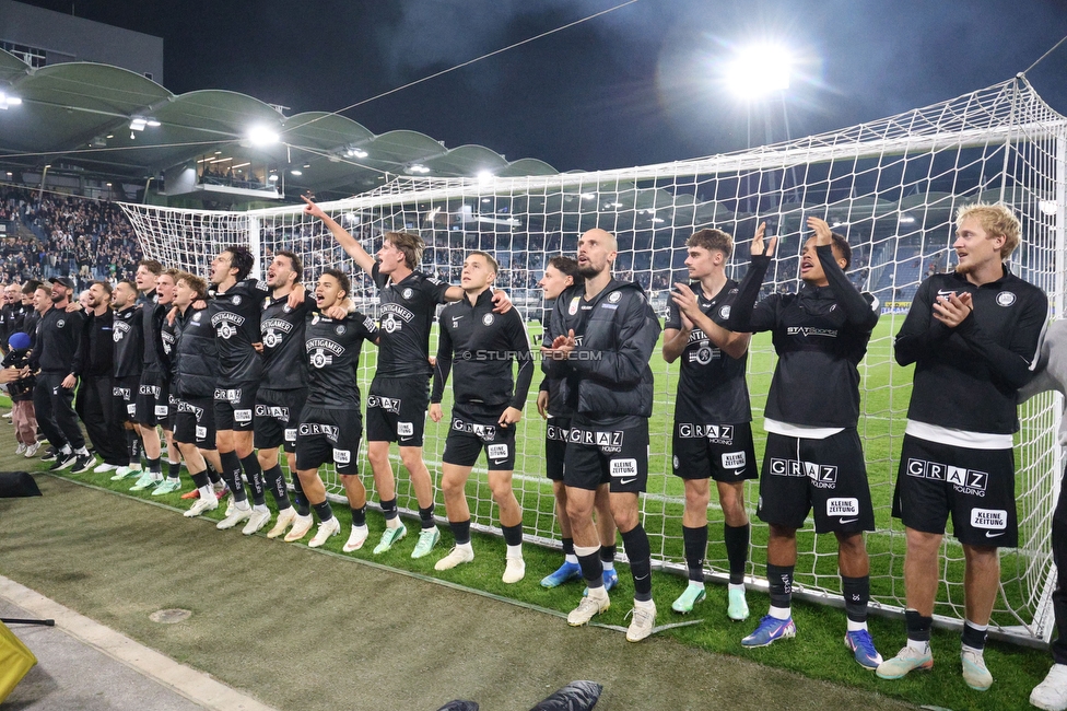 Sturm Graz - GAK
Oesterreichische Fussball Bundesliga, 9. Runde, SK Sturm Graz - Grazer AK, Stadion Graz-Liebenau, 18.10.2026. Foto zeigt die Mannschaft von Sturm
