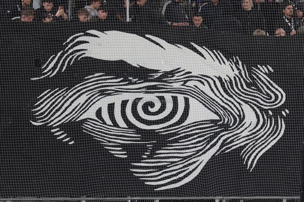 Sturm Graz - Marseille
UEFA Europa League Gruppenphase 3. Spieltag, SK Sturm Graz - Olympique de Marseille, Stadion Graz-Liebenau Graz, 22.10.2026. Foto zeigt Fans von Sturm mit einer Choreografie
