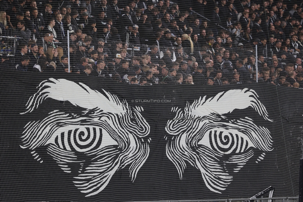Sturm Graz - Marseille
UEFA Europa League Gruppenphase 3. Spieltag, SK Sturm Graz - Olympique de Marseille, Stadion Graz-Liebenau Graz, 22.10.2026. Foto zeigt Fans von Sturm mit einer Choreografie
