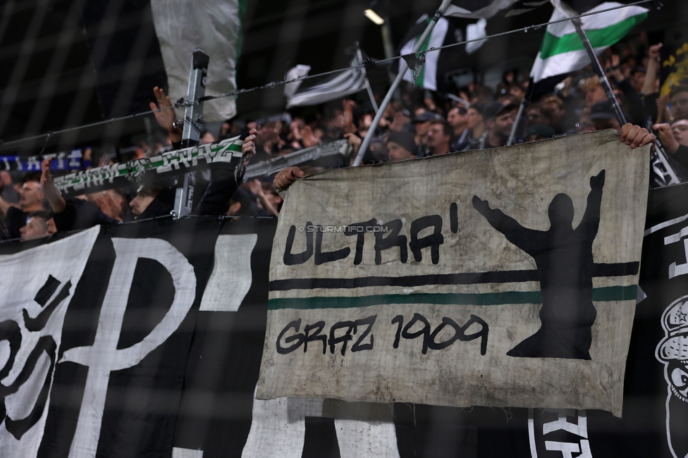Sturm Graz - Marseille
UEFA Europa League Gruppenphase 3. Spieltag, SK Sturm Graz - Olympique de Marseille, Stadion Graz-Liebenau Graz, 22.10.2026. Foto zeigt Fans von Sturm
