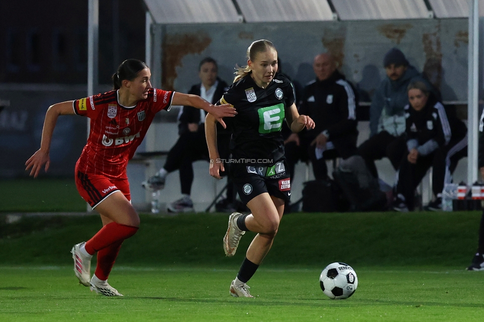 Sturm Frauen - LASK
OEFB Frauen Bundesliga, 11. Runde, SK Sturm Graz Frauen - LASK, Trainingszentrum Messendorf, 23.10.2026. Foto zeigt Lena Breznik (Sturm Frauen)
