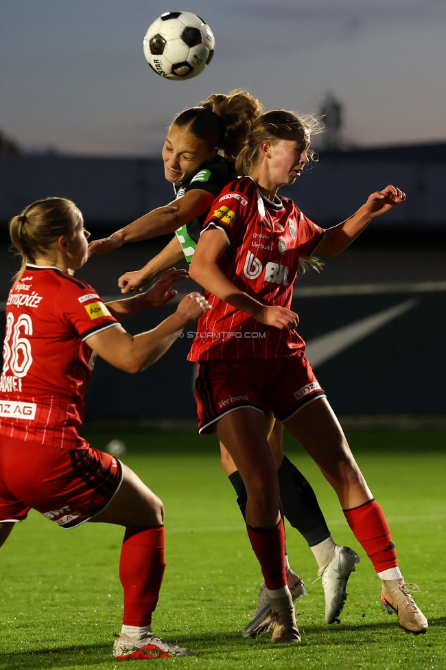 Sturm Frauen - LASK
OEFB Frauen Bundesliga, 11. Runde, SK Sturm Graz Frauen - LASK, Trainingszentrum Messendorf, 23.10.2026. Foto zeigt Brigitta Pulins (Sturm Frauen)
