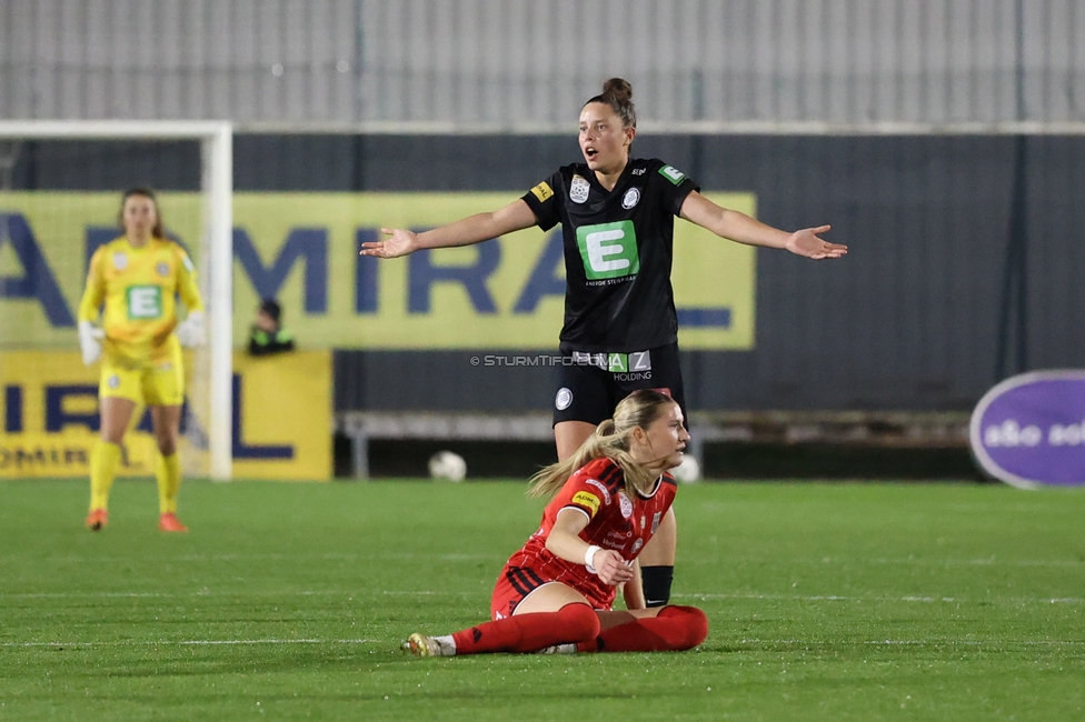 Sturm Frauen - LASK
OEFB Frauen Bundesliga, 11. Runde, SK Sturm Graz Frauen - LASK, Trainingszentrum Messendorf, 23.10.2026. Foto zeigt Julia Michelle Wattilete (Sturm Frauen)
