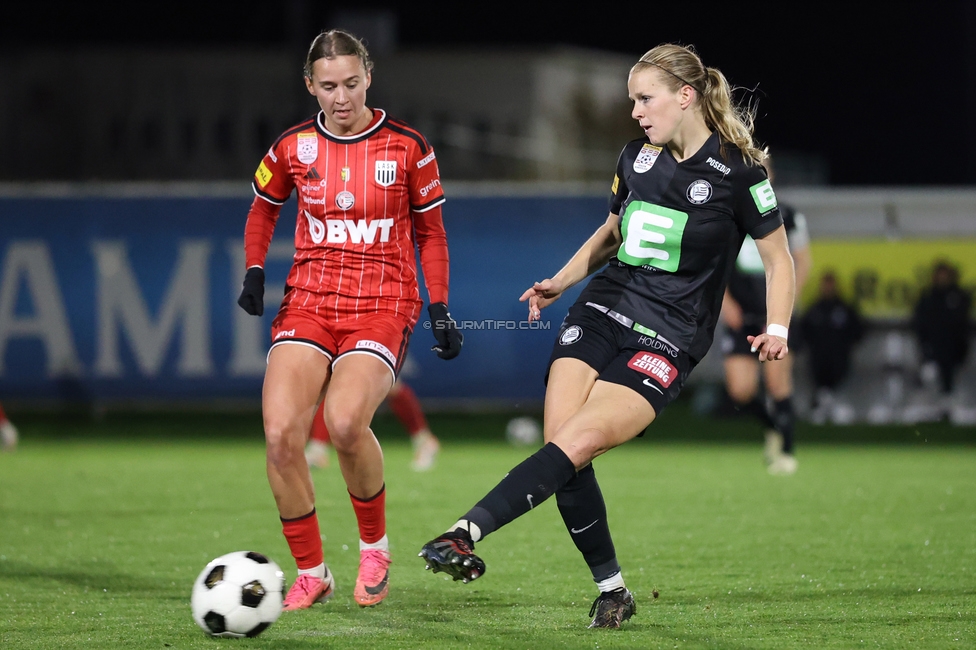 Sturm Frauen - LASK
OEFB Frauen Bundesliga, 11. Runde, SK Sturm Graz Frauen - LASK, Trainingszentrum Messendorf, 23.10.2026. Foto zeigt Merel Bormans (Sturm Frauen)
