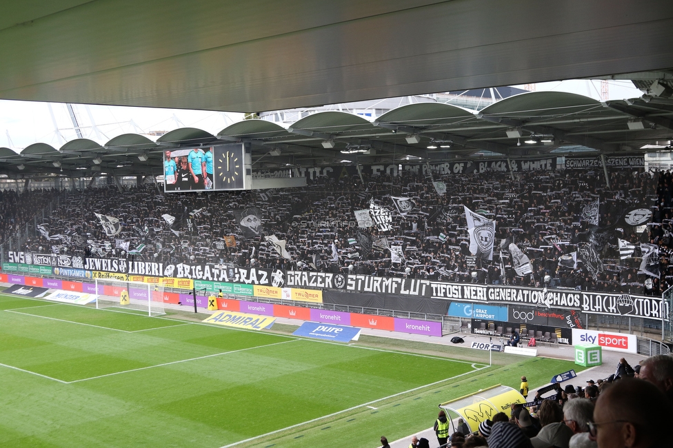 Sturm Graz - Ried
Oesterreichische Fussball Bundesliga, 10. Runde, SK Sturm Graz - SV Ried, Stadion Graz-Liebenau, 25.10.2026. Foto zeigt Fans von Sturm
Schlüsselwörter: schals