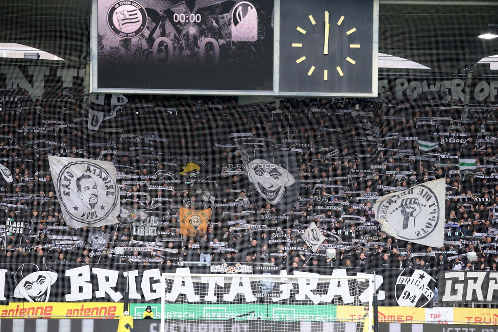 Sturm Graz - Ried
Oesterreichische Fussball Bundesliga, 10. Runde, SK Sturm Graz - SV Ried, Stadion Graz-Liebenau, 25.10.2026. Foto zeigt Fans von Sturm
Schlüsselwörter: schals brigata