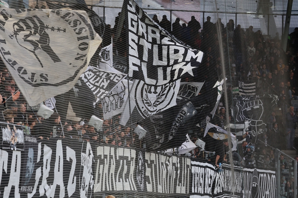 Sturm Graz - Ried
Oesterreichische Fussball Bundesliga, 10. Runde, SK Sturm Graz - SV Ried, Stadion Graz-Liebenau, 25.10.2026. Foto zeigt Fans von Sturm
Schlüsselwörter: sturmflut