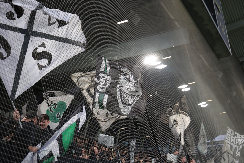 Sturm Graz - Ried
Oesterreichische Fussball Bundesliga, 10. Runde, SK Sturm Graz - SV Ried, Stadion Graz-Liebenau, 25.10.2026. Foto zeigt Fans von Sturm
