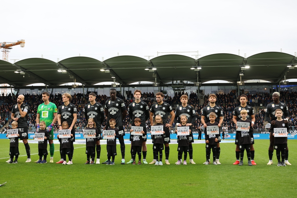 Sturm Graz - Ried
Oesterreichische Fussball Bundesliga, 10. Runde, SK Sturm Graz - SV Ried, Stadion Graz-Liebenau, 25.10.2026. Foto zeigt die Mannschaft von Sturm
Schlüsselwörter: fairplay